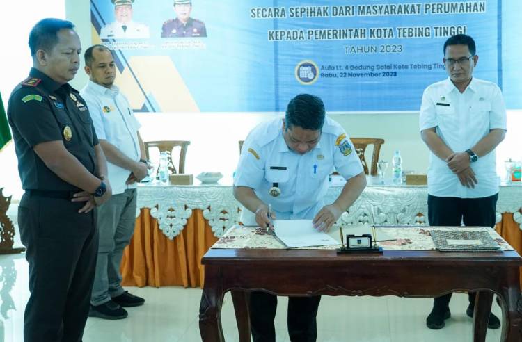 Dinas Perkimtan Tebingtinggi Terima PSU dari 7 Perumahan