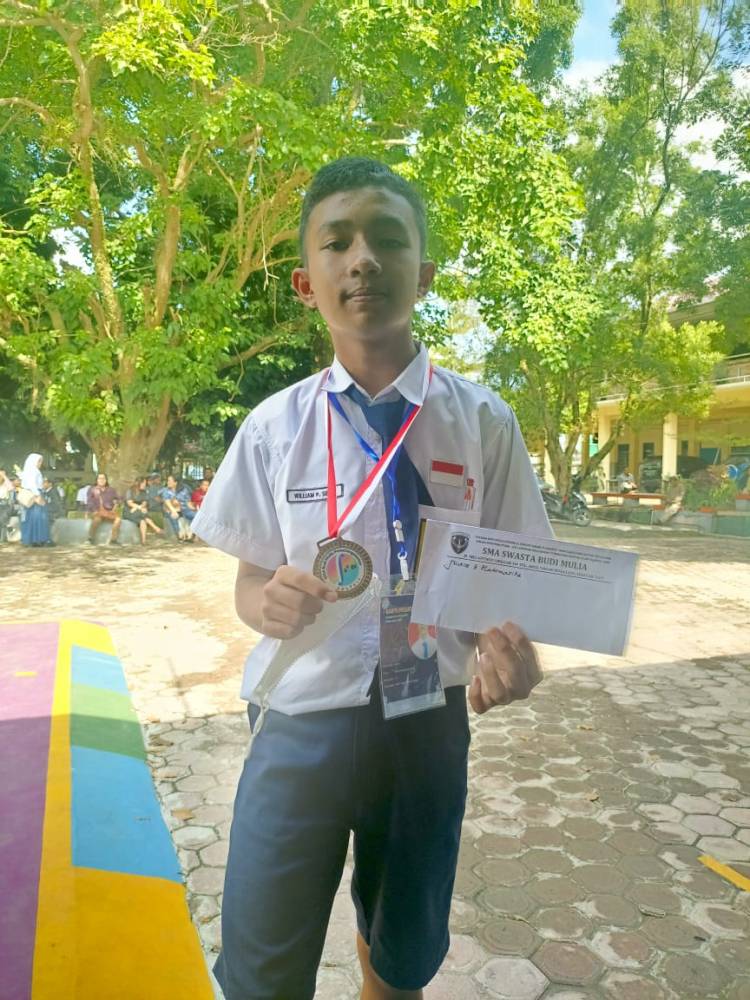William Sirait Raih Perak di Olimpiade Matematika se-Sumut