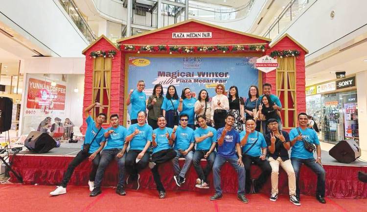 Duet Grenada dan Kuartet Garizim Meriahkan Lomba Mewarnai Magical Winter HOPE Worldwide Medan