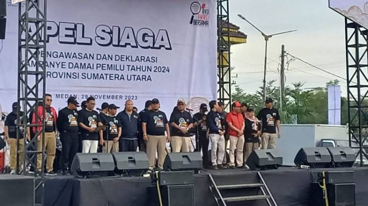 Bawaslu Sumut Gelar Apel Siaga Pengawasan Pemilu 2024