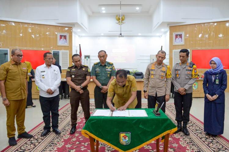 NPHD Pengamanan Pilkada Sergai Tahun 2024 Ditandatangani
