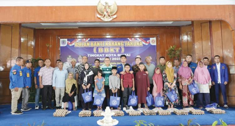 Gelar Bulan Bakti, Karang Taruna Kota Binjai Santuni Anak Yatim dan Kaum Dhuafa