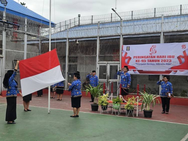 Hari Ibu ke-95, Petugas Upacara Diisi Pegawai Perempuan Lapas Pancurbatu