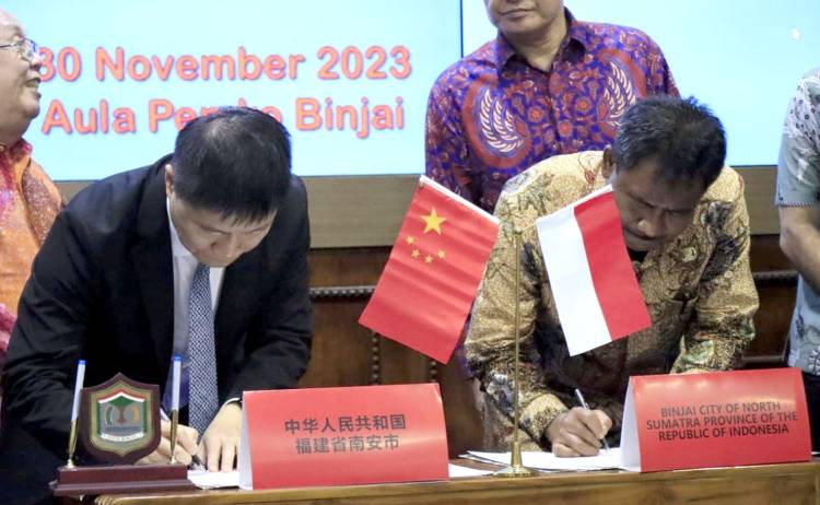 Pemko Binjai Terima Kunjungan Kerja Pemerintah Kota Nan&rsquo;an Tiongkok