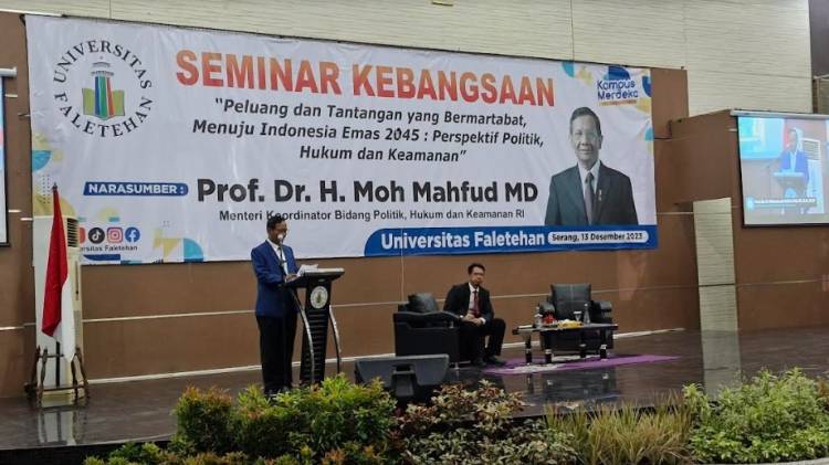 Mahfud Ungkap Hambatan Menuju Indonesia Emas 2045 Hanya Korupsi