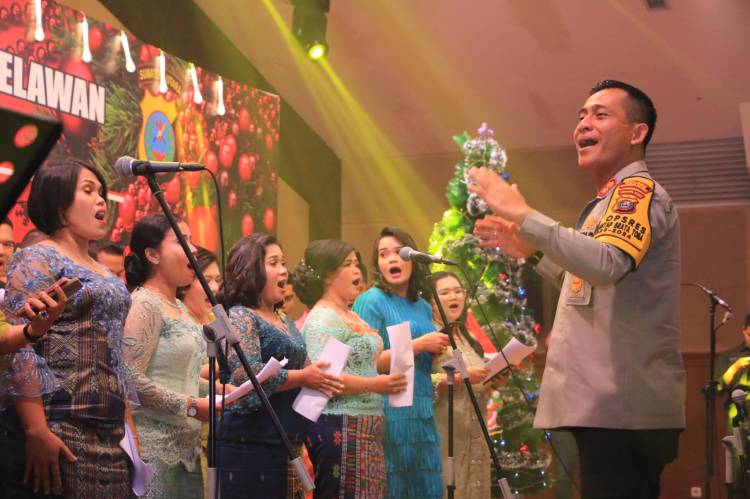 Perayaan Natal Polres Belawan Hikmat dan Penuh Keakraban