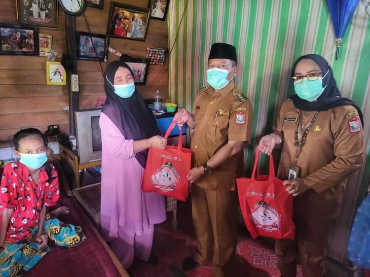 Wali Kota Tanjungbalai Beri Bantuan Pada Anak Penderita Marasmus Kwashiorkor dan TB-RO