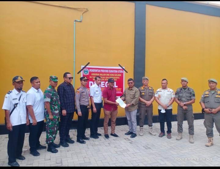 Tim Terpadu Segel Lagi One King Golden Langkat