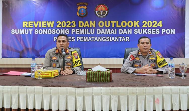 Selama Tahun 2023,  Kamtibmas di Pematang Siantar Cukup Kondusif