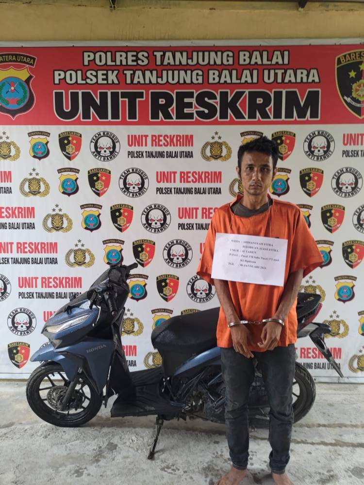 Gelapkan Sepeda Motor, AFH Diamankan Polisi di Tanjungbalai