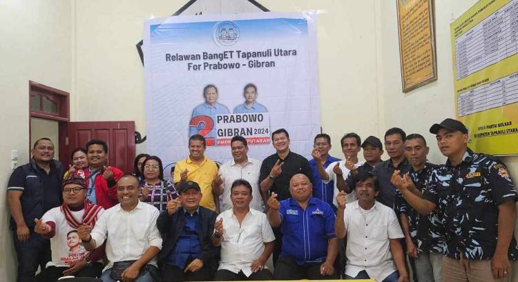 Penasihat TKD Dr RE Nainggolan Konsolidasi Pemenangan Prabowo - Gibran di Taput