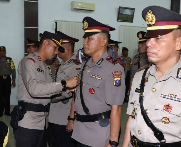 Kapolres Sergai Pimpin Sertijab Kasatres Narkoba, Kasat Binmas dan 4 Kapolsek