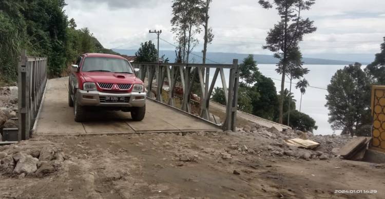 Pasca Banjir Bandang, Jembatan Bailey Penghubung Haranggaol-Tigaras Difungsikan