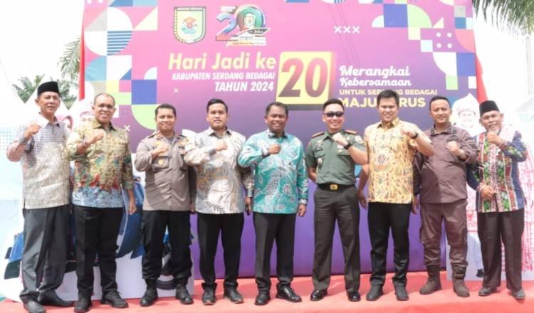 Bupati Buka Pameran Pembangunan dan Bazar UMKM Meriahkan HUT ke-20 Sergai