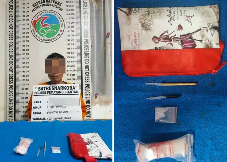 Residivis Narkoba Diringkus Polisi di Pematangsiantar
