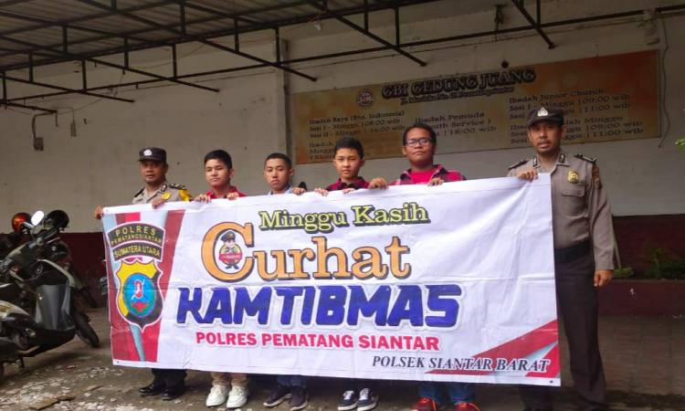 Polres Pematangsiantar Rutin Lakukan Minggu Kasih Curhat Kamtibmas di Gereja