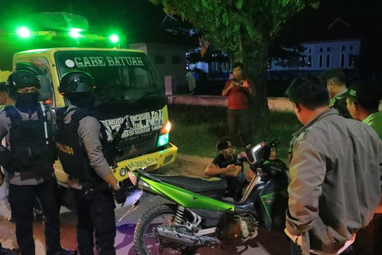 Batasi Aksi Kejahatan di Labuhanbatu, TNI-Polri-Satpol PP Patroli Gabungan