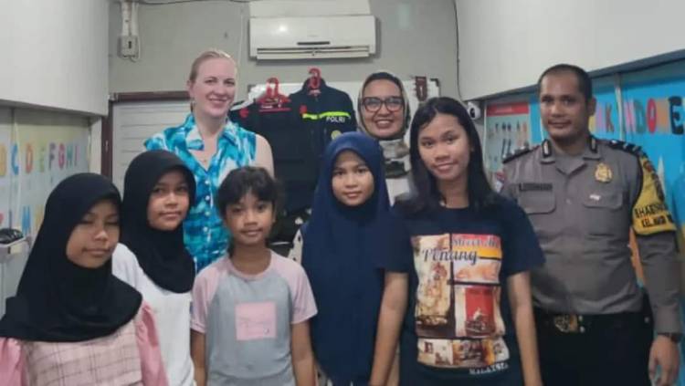 Konsulat AS Medan Dukung Rumah Belajar Kelas Anak Polres Sibolga