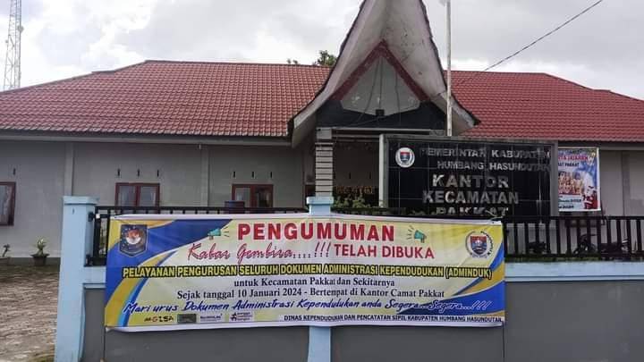 Disdukcapil Humbahas Buka Kantor Pelayanan di Pakkat