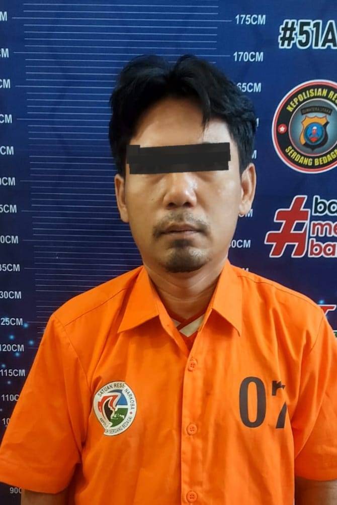 Satnarkoba Polres Sergai Bekuk Terduga Pengedar Sabu di Seirampah