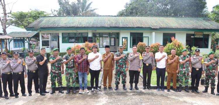 Kapolres Labuhanbatu Kunjungi Koramil Marbau Tingkatkan Sinergitas Polri-TNI