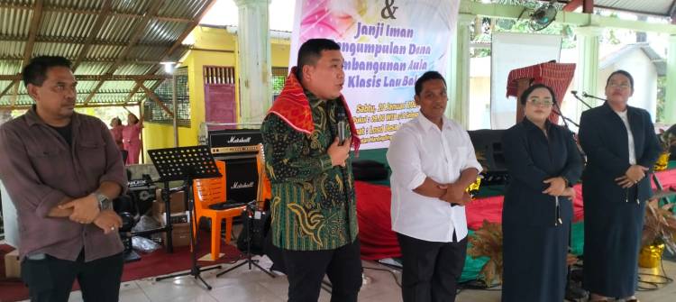 Pencanangan Tahun Progam Klasis Lau Baleng Dihadiri Anggota DPR RI