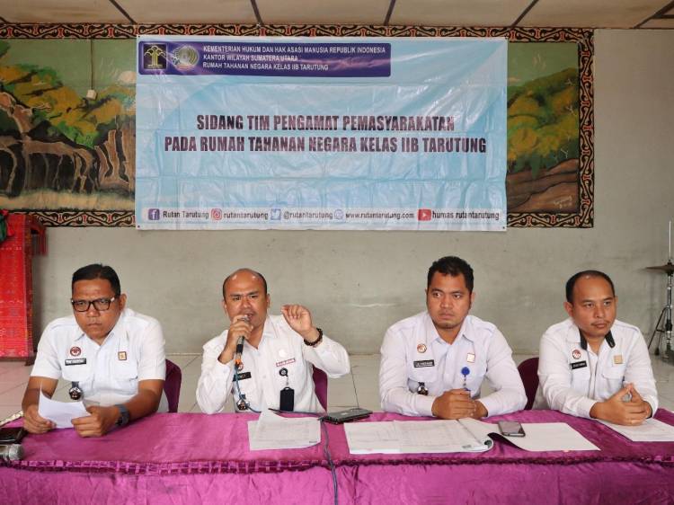 Rutan Tarutung Gelar Sidang TPP untuk Pengusulan Reintegrasi dan Tamping