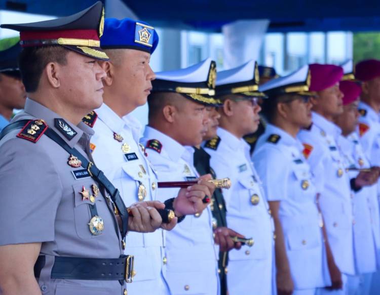 Sertijab Danlantamal I, Kapolres Belawan:  Momentum Mempererat  Kerja Sama Kepolisian dan TNI AL