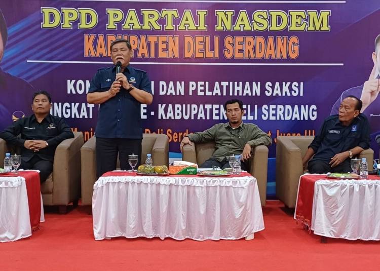 Ketua DPD NasDem Deliserdang Minta Saksi Jujur dan Jaga Suara di TPS