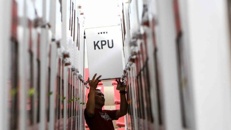 Polres Pematangsiantar Amankan Kantor KPU dan Bawaslu dan Gudang Logistik Pemilu