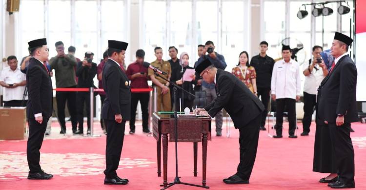 Kukuhkan Kepala Perwakilan Sumut, Pj Gubernur; BPKP Mitra Strategis