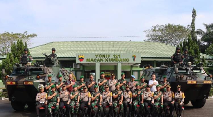 Jalin Sinergitas, Kapolresta Deliserdang Kunjungi Markas Yonif 121/MK