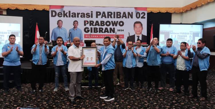 Pariban02 Deklarasi Dukung Prabowo Gibran, Siap Menangkan 1 Putaran