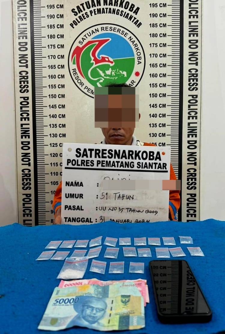 Residivis Narkoba Kembali Ditangkap Polisi di Siantar