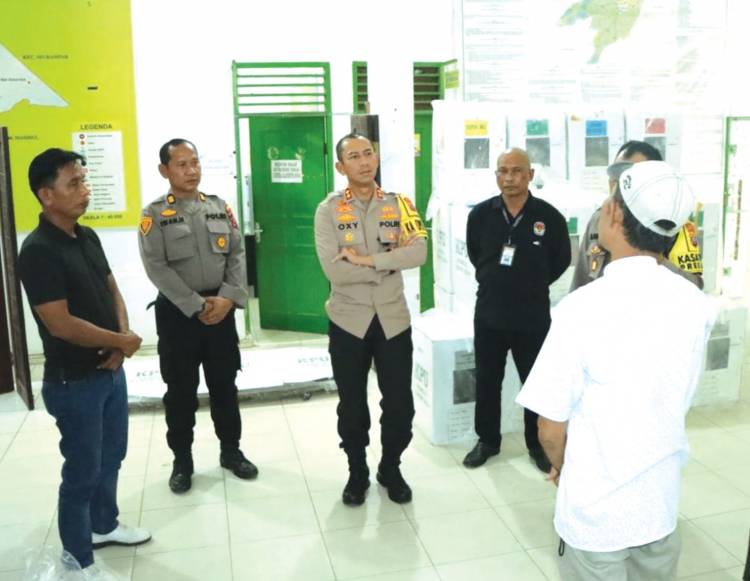 Kapolres Sergai Cek Personel Pam dan Gudang Logistik PPK