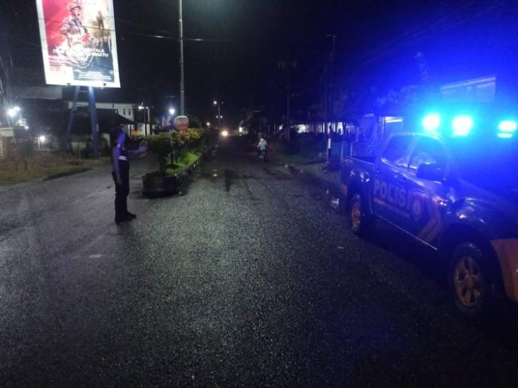 Polres Simalungun Patroli Dialogis di Malam Hari