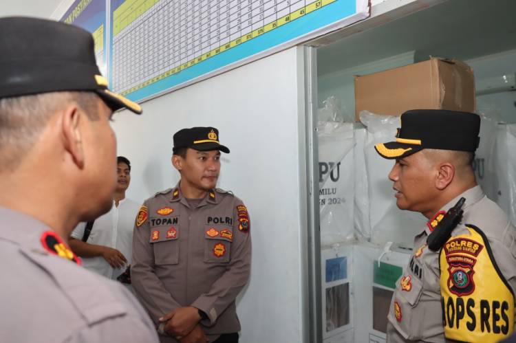 Kapolres Pastikan Kotak Suara  Tiba dengan Aman di 8 Kecamatan di Pematangsiantar