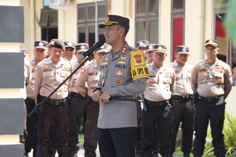 Kapolres Sergai Pimpin Apel Konsolidasi Personel Pam dan Ton Dalmas
