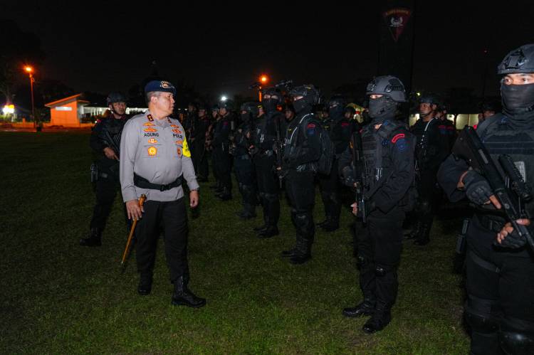 Apel Kesiapan Brigade Mobil Power Hand Polda Sumut Jelang Pemilu 2024