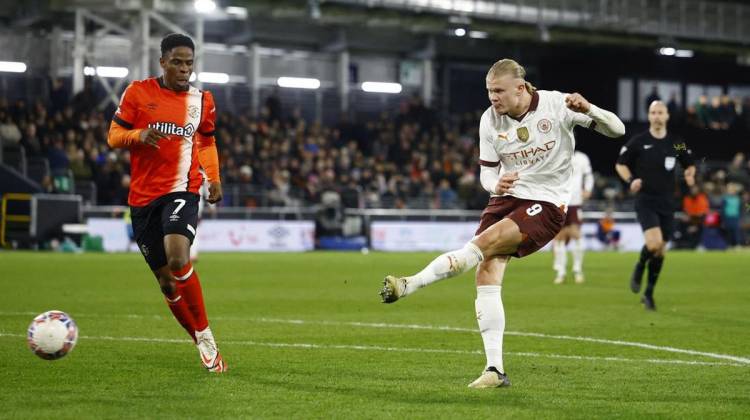 Haaland Borong 5 Gol, Man City Permalukan Tuan Rumah Luton Town di Piala FA