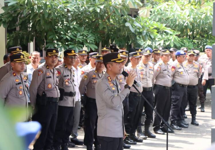 Kapolres Sergai Pimpin Apel Konsolidasi Personel Pam dan Ton Dalmas