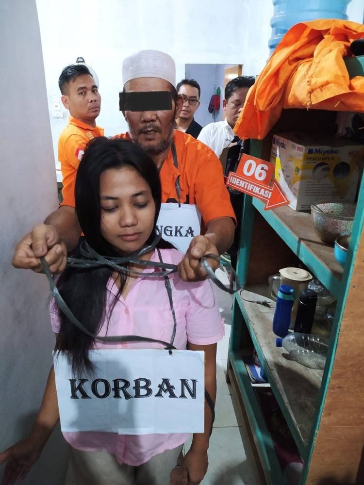 Polsek Firdaus Gelar Rekonstruksi Kasus Suami Bunuh Istri