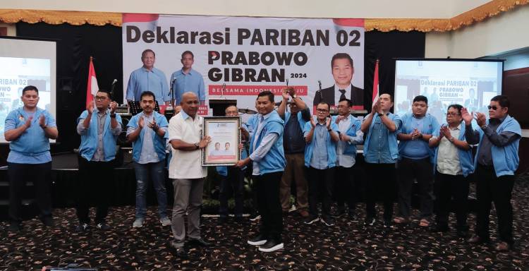 DPP Pariban 02 Deklarasi Dukung Prabowo Gibran, Siap Menangkan 1 Putaran