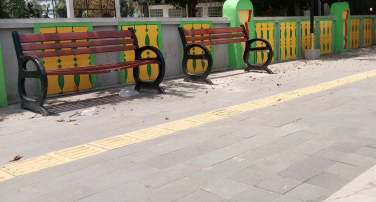 Sejumlah Fasilitas di Alun-alun Lapangan Merdeka Tebingtinggi Sudah Rusak