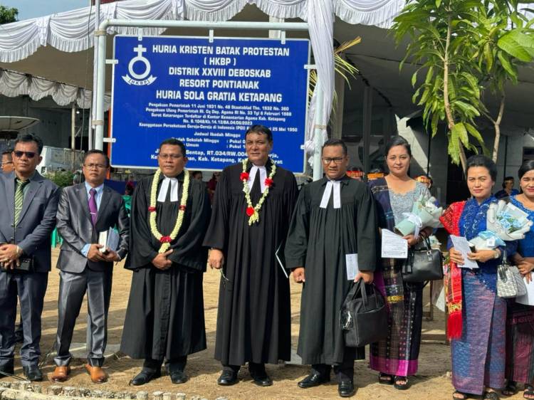 HKBP Sola Gratia Ketapang Diresmikan Jadi Huria Na Gok