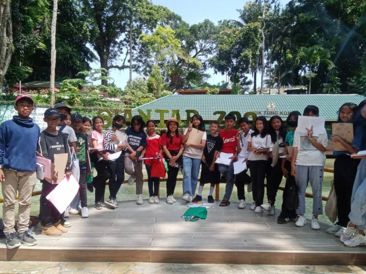 150 Siswa SMP dan SMA Rumah Harapan Tobasa  Kunjungi Taman Hewan Pematangsiantar