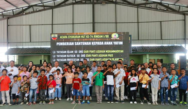 Kapolres Pematangsiantar Hadiri Syukuran HUT ke 74 Tahun Rindam I/BB