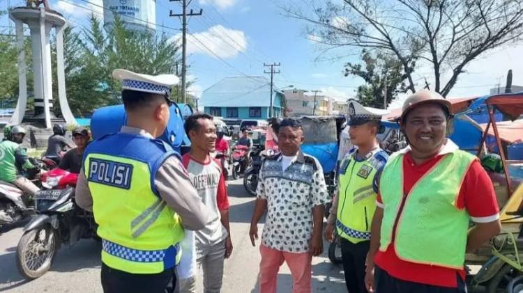 Polres Belawan Kampanye Keselamatan Berlalu Lintas