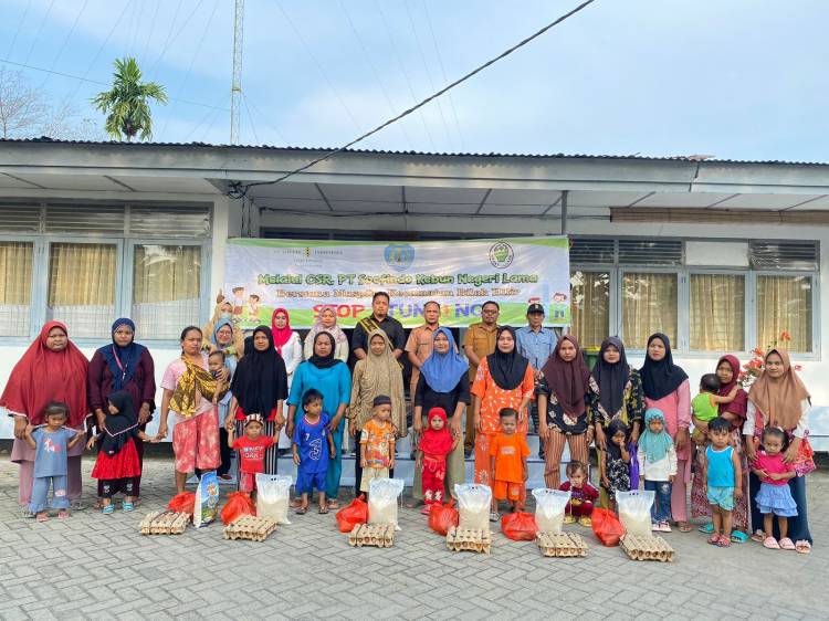 PT Socfindo Labuhanbatu Serahkan Bantuan untuk 30 Anak Stunting