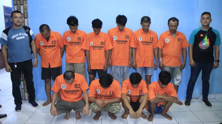 Maret 2024, Satnarkoba Polres Sergai Ungkap 13 Kasus Narkoba dan Amankan 17 Tersangka